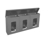 Диспенсер для перчаток трехсекционный с крышкой Диспенсер для перчаток трехсекционный с крышкой