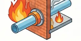 Противопожарные муфты для пластиковых труб Противопожарные муфты для пластиковых труб